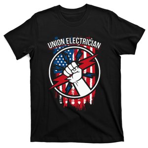 Union Electrician Gifts For American Electricians T-Shirt