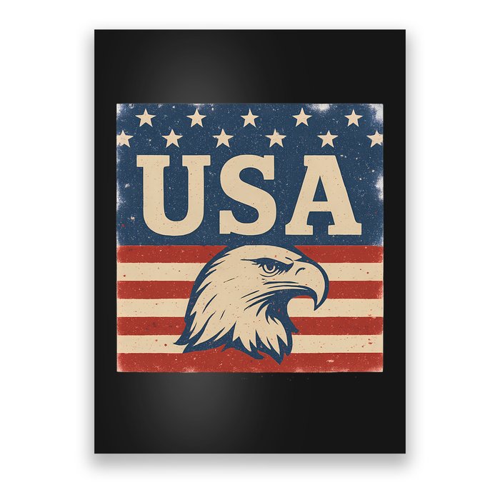 USA Eagle Graphic Poster