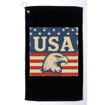 USA Eagle Graphic Golf Towel