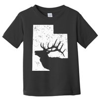 Utah Elk Hunting Bull Elk State Shape Toddler T-Shirt