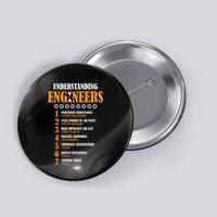 Understanding Engineers Lists Distressed Funny Engineer Gift Button