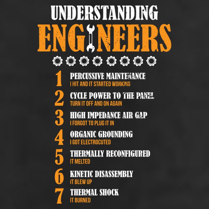 Understanding Engineers Lists Distressed Funny Engineer Gift Trucker Hat