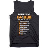 Understanding Engineers Lists Distressed Funny Engineer Gift Tank Top