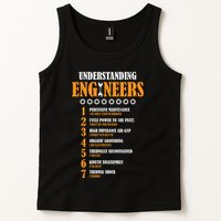 Understanding Engineers Lists Distressed Funny Engineer Gift Tank Top