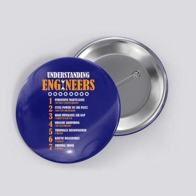 Understanding Engineers Lists Distressed Funny Engineer Gift Button