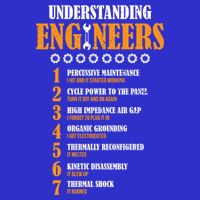 Understanding Engineers Lists Distressed Funny Engineer Gift Baby Bodysuit