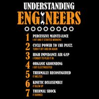 Understanding Engineers Lists Distressed Funny Engineer Funny Gift Drawstring Bag