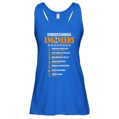 Understanding Engineers Lists Distressed Funny Engineer Funny Gift Ladies Essential Flowy Tank