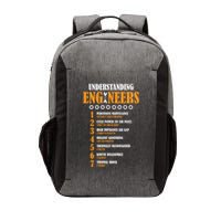 Understanding Engineers Lists Distressed Funny Engineer Funny Gift Vector Backpack