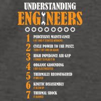 Understanding Engineers Lists Distressed Funny Engineer Funny Gift Vector Backpack