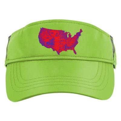 Usa Election Map 2024 President Trump Republican Red States Adult Drive Performance Visor