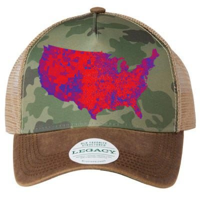 Usa Election Map 2024 President Trump Republican Red States Legacy Tie Dye Trucker Hat