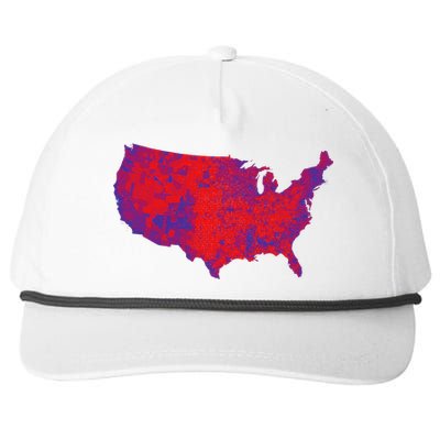 Usa Election Map 2024 President Trump Republican Red States Snapback Five-Panel Rope Hat