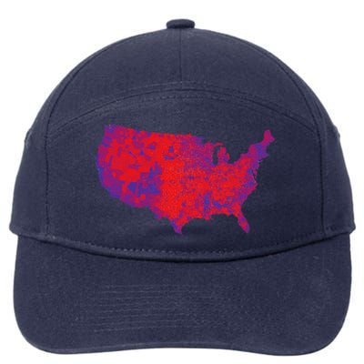 Usa Election Map 2024 President Trump Republican Red States 7-Panel Snapback Hat