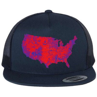 Usa Election Map 2024 President Trump Republican Red States Flat Bill Trucker Hat