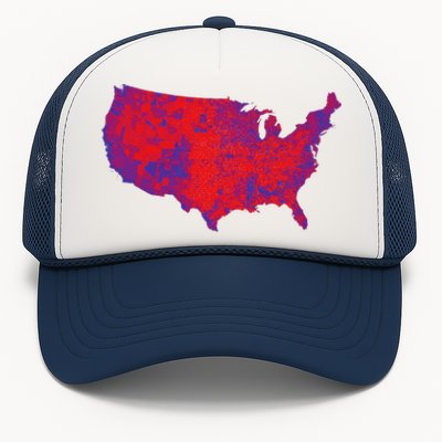 Usa Election Map 2024 President Trump Republican Red States Trucker Hat