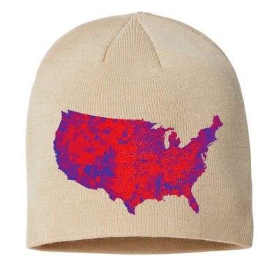 Usa Election Map 2024 President Trump Republican Red States Sustainable Beanie