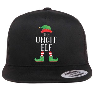 Uncle Elf Matching Group Xmas Funny Family Christmas Flat Bill Trucker Hat