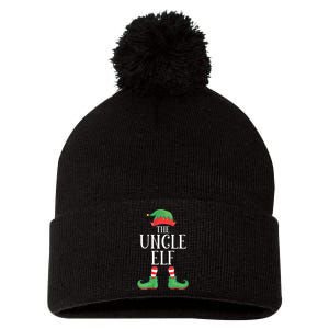 Uncle Elf Matching Group Xmas Funny Family Christmas Pom Pom 12in Knit Beanie