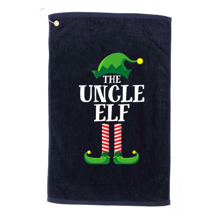 Uncle Elf Matching Family Group Christmas Party Platinum Collection Golf Towel