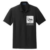 Um Element Of Confusion Nerdy Humor Tee Men Funny Chemistry Dry Zone Grid Polo