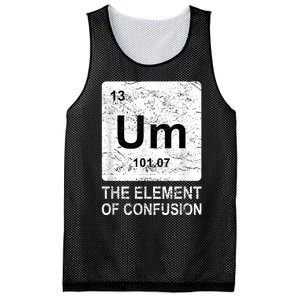 Um Element Of Confusion Nerdy Humor Tee Men Funny Chemistry Mesh Reversible Basketball Jersey Tank