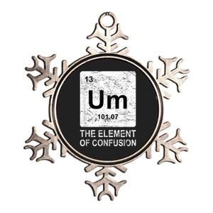 Um Element Of Confusion Nerdy Humor Tee Men Funny Chemistry Metallic Star Ornament