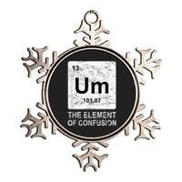 Um Element Of Confusion Nerdy Humor Tee Men Funny Chemistry Metallic Star Ornament