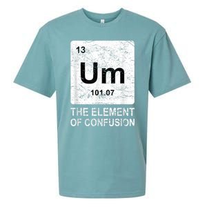 Um Element Of Confusion Nerdy Humor Tee Men Funny Chemistry Sueded Cloud Jersey T-Shirt