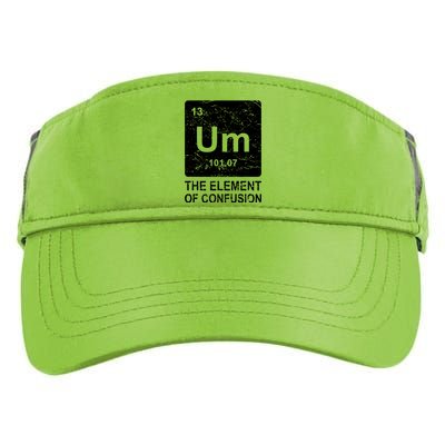 Um Element Of Confusion Nerdy Humor Tee Men Funny Chemistry Adult Drive Performance Visor