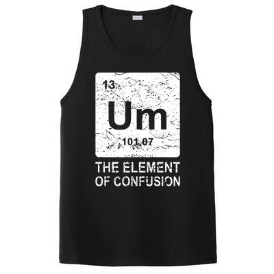 Um Element Of Confusion Nerdy Humor Tee Men Funny Chemistry PosiCharge Competitor Tank