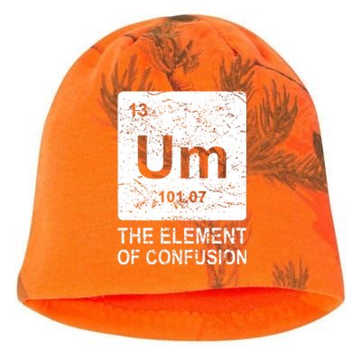 Um Element Of Confusion Nerdy Humor Tee Men Funny Chemistry Kati - Camo Knit Beanie