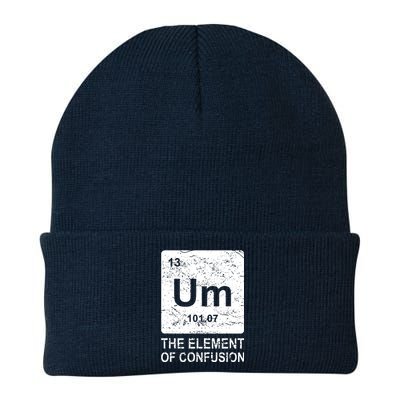 Um Element Of Confusion Nerdy Humor Tee Men Funny Chemistry Knit Cap Winter Beanie