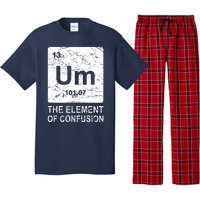 Um Element Of Confusion Nerdy Humor Tee Men Funny Chemistry Pajama Set