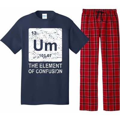 Um Element Of Confusion Nerdy Humor Tee Men Funny Chemistry Pajama Set