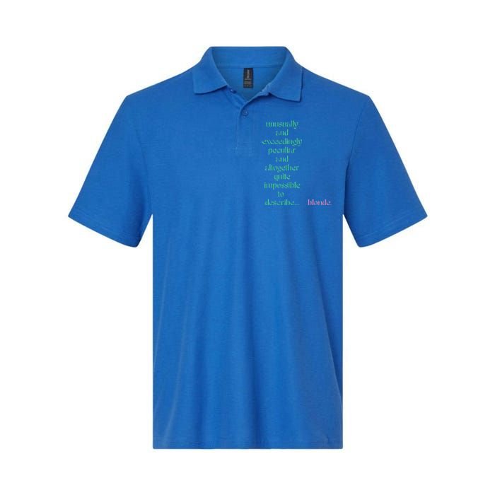 Unusually Exceedingly Peculiar Altogether Quite Impossible Softstyle Adult Sport Polo