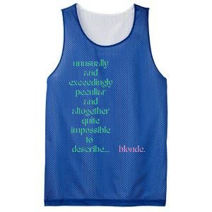 Unusually Exceedingly Peculiar Altogether Quite Impossible Mesh Reversible Basketball Jersey Tank