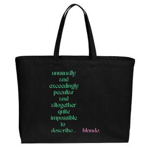 Unusually Exceedingly Peculiar Altogether Quite Impossible Cotton Canvas Jumbo Tote