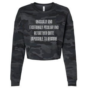 Unusually Exceedingly Peculiar Altogether Quite Impossible Cropped Pullover Crew