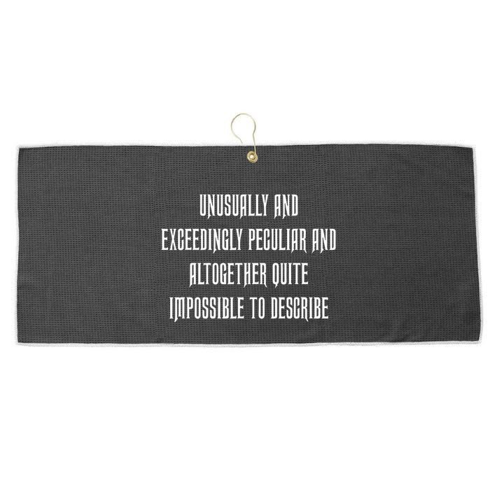 Unusually Exceedingly Peculiar Altogether Quite Impossible Large Microfiber Waffle Golf Towel