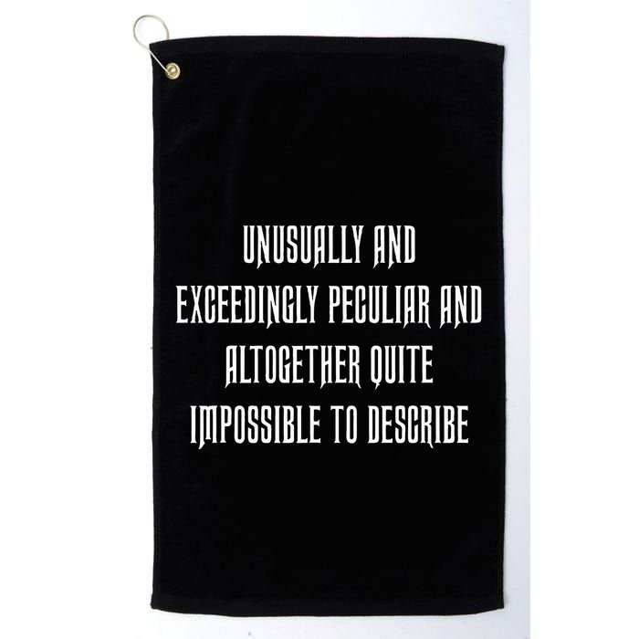 Unusually Exceedingly Peculiar Altogether Quite Impossible Golf Towel
