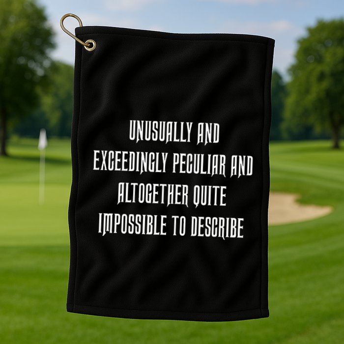 Unusually Exceedingly Peculiar Altogether Quite Impossible Golf Towel