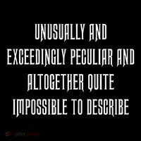 Unusually Exceedingly Peculiar Altogether Quite Impossible Crop Top