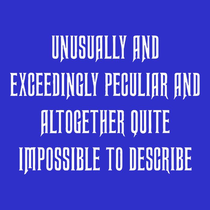 Unusually Exceedingly Peculiar Altogether Quite Impossible 16 in Basic Backpack