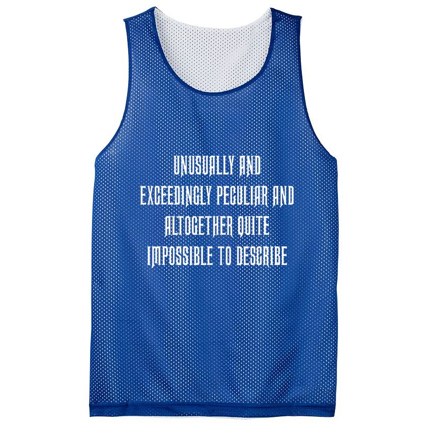 Unusually Exceedingly Peculiar Altogether Quite Impossible Mesh Reversible Basketball Jersey Tank
