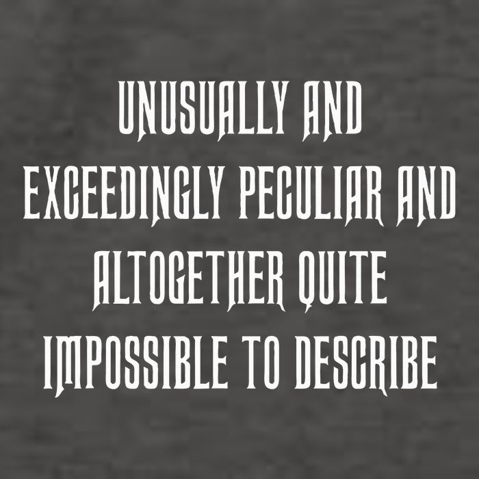 Unusually Exceedingly Peculiar Altogether Quite Impossible Vector Backpack