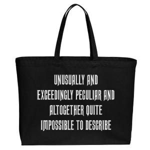 Unusually Exceedingly Peculiar Altogether Quite Impossible Cotton Canvas Jumbo Tote