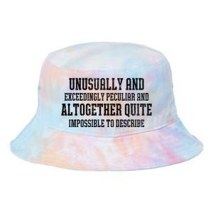 Unusually Exceedingly Peculiar Altogether Quite Impossible Tie Dye Newport Bucket Hat