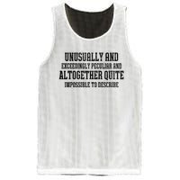 Unusually Exceedingly Peculiar Altogether Quite Impossible Mesh Reversible Basketball Jersey Tank