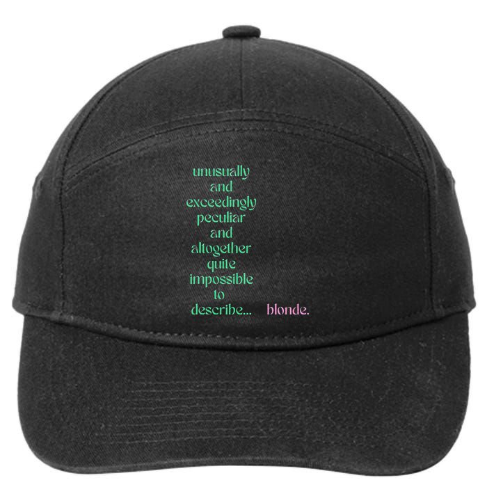 Unusually Exceedingly Peculiar Altogether Quite Impossible 7-Panel Snapback Hat